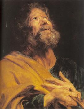 Anthony Van Dyck : An Apostle with Folded Hands